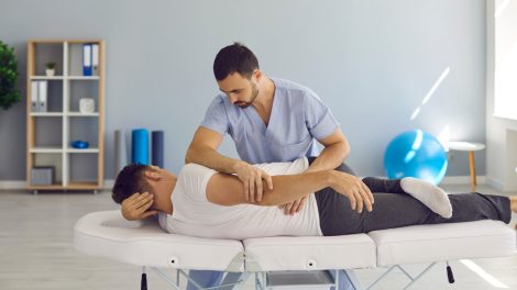 Séance de chiropractie