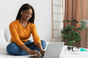 Freelance travaillant à domicile
