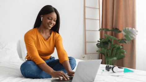 Freelance travaillant à domicile