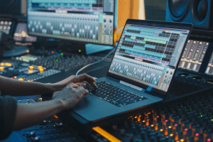 Matériel de studio d'enregistrement