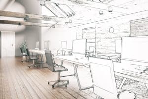 Design intérieur d'un bureau