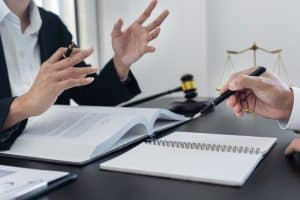 Réunion de travail juridique