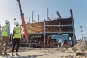 Chantier de construction d'un bâtiment