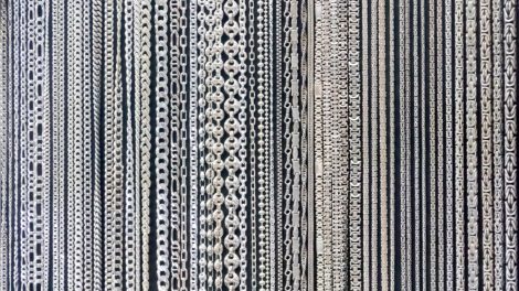 Différents modèles de chaînes en argent