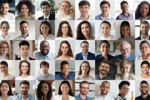Tableau de photos de salariés