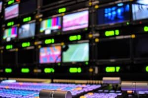 Régie d'une émission de télévision