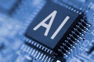 Représentation de l'intelligence artificielle sur une puce électronique