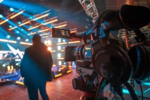 Tournage d'une emission de télévision